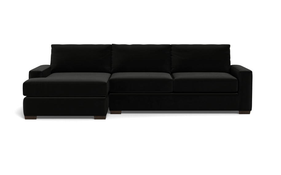 Kai Left Chaise Sectional-Fabric Sofa-Superb Gun Metal-MAK Modern
