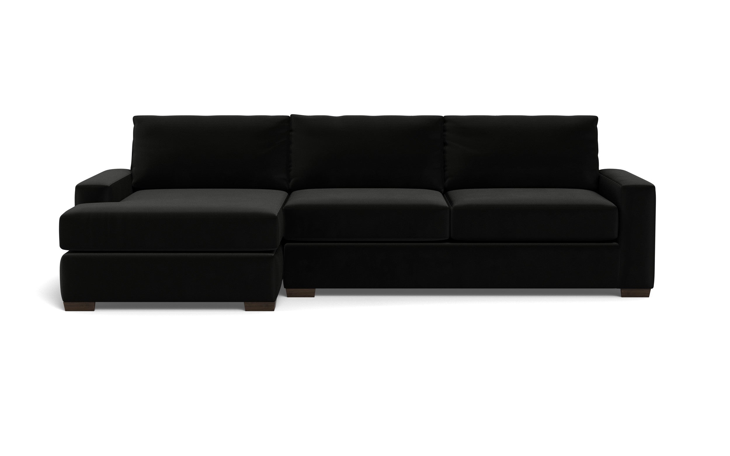 Kai Left Chaise Sectional-Fabric Sofa-Superb Gun Metal-MAK Modern