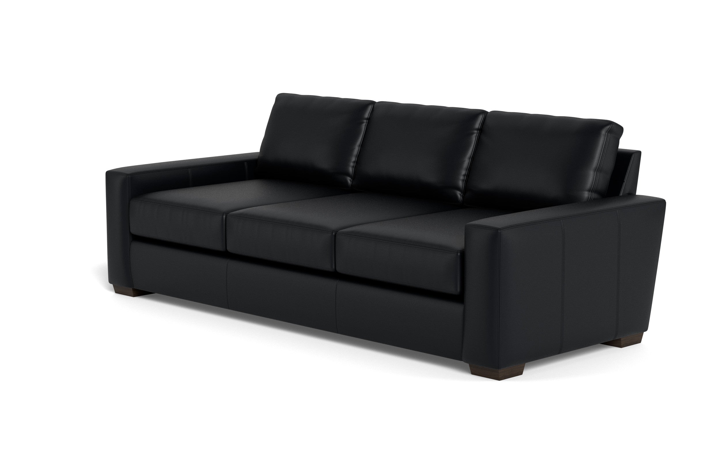 Kai Leather Estate Sofa-Leather Sofa-Tribeca Black Leather-MAK Modern