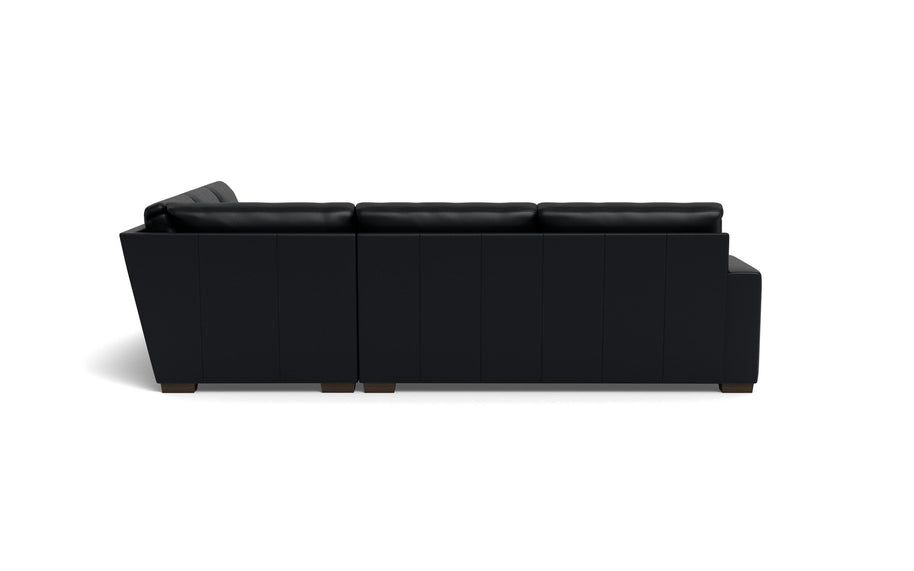 Kai Leather Corner Sectional-Leather Sofa-Tribeca Black Leather-MAK Modern
