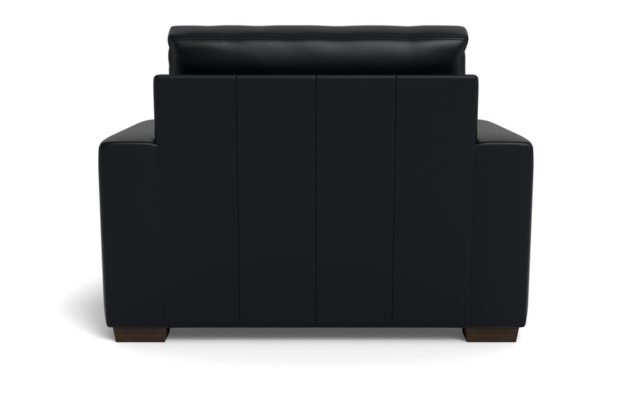 Kai Leather Arm Chair-Leather Sofa-Tribeca Black Leather-MAK Modern