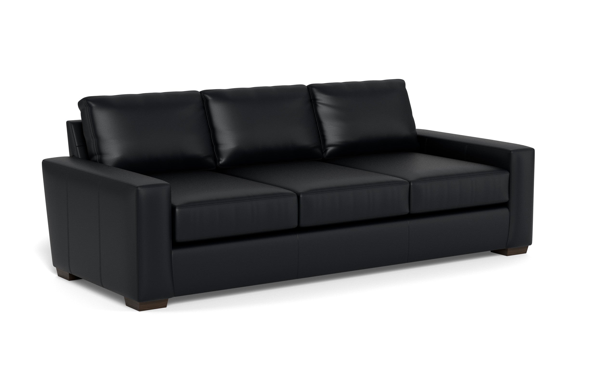 Kai Leather Estate Sofa-Leather Sofa-Tribeca Black Leather-MAK Modern