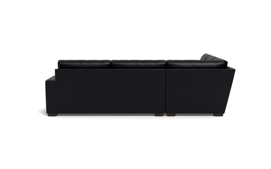 Kai Leather Corner Sectional-Leather Sofa-Tribeca Black Leather-MAK Modern