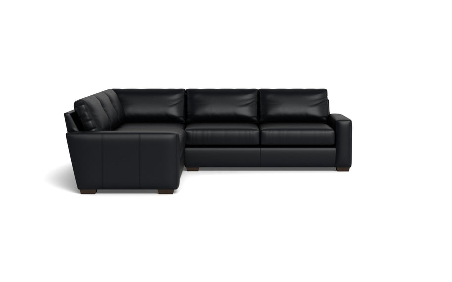 Kai Leather Corner Sectional-Leather Sofa-Tribeca Black Leather-MAK Modern