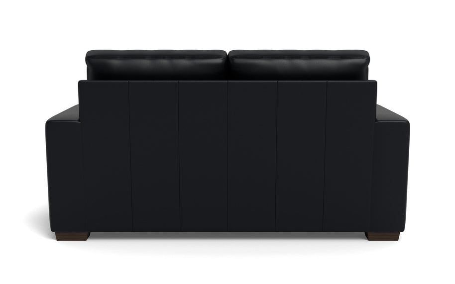 Kai Leather Loveseat-Leather Sofa-Tribeca Black Leather-MAK Modern