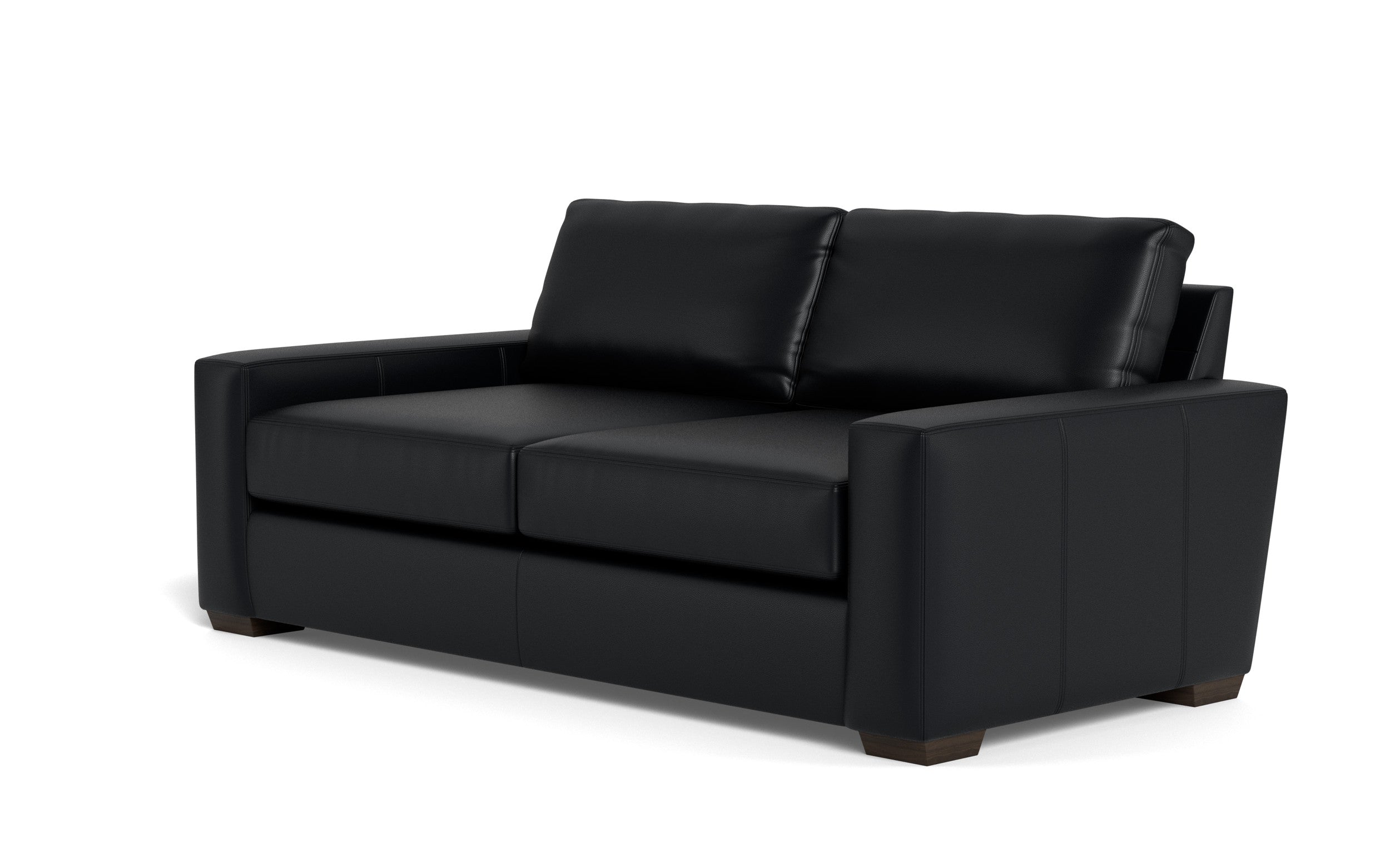 Kai Leather Sofa-Leather Sofa-Tribeca Black Leather-MAK Modern