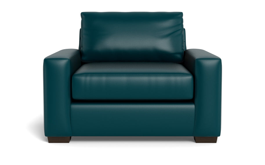 Kai Leather Arm Chair-Leather Sofa-Tribeca Lagoon-MAK Modern