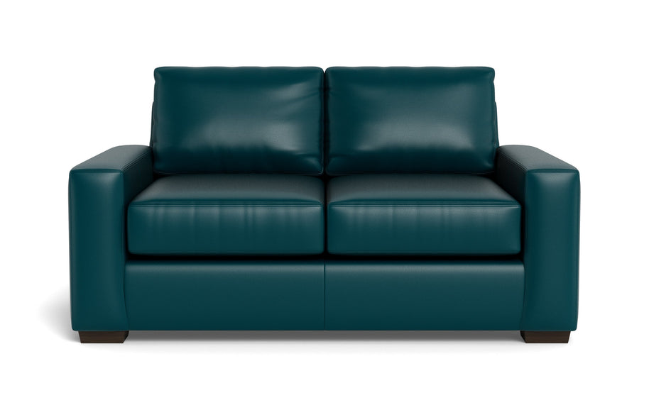 Kai Leather Loveseat-Leather Sofa-Tribeca Lagoon-MAK Modern