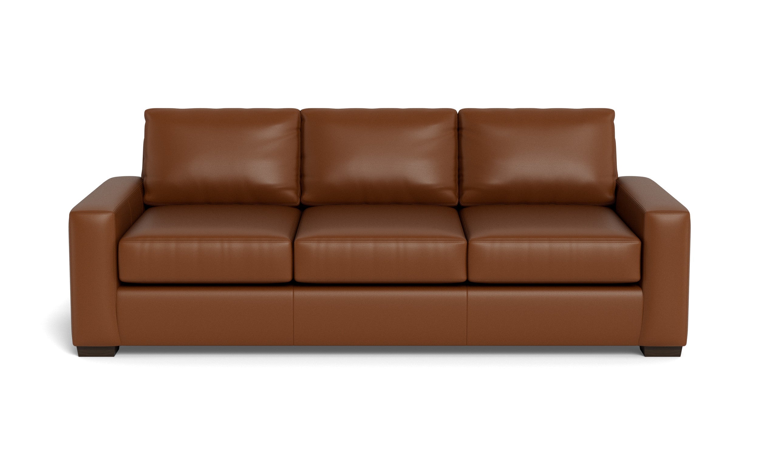 Kai Leather Estate Sofa-Leather Sofa-Tribeca Chestnut Leather-MAK Modern