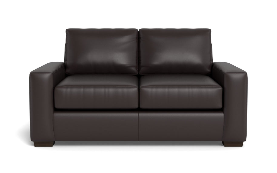 Kai Leather Loveseat-Leather Sofa-Tribeca Quarry Leather-MAK Modern