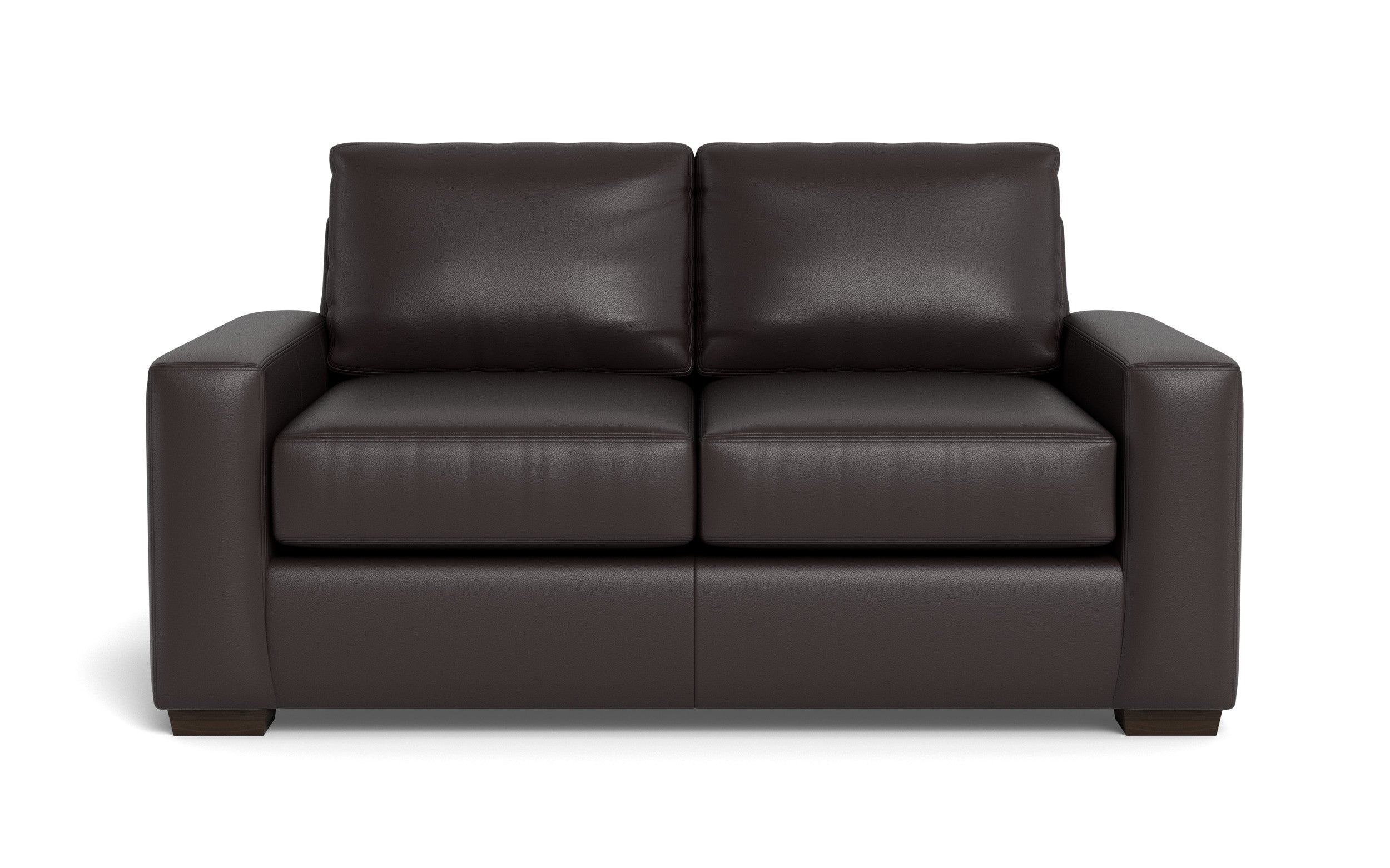 Kai Leather Loveseat-Leather Sofa-Tribeca Quarry Leather-MAK Modern