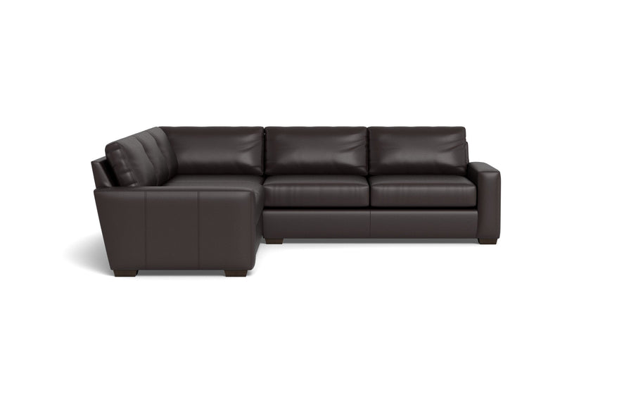 Kai Leather Corner Sectional-Leather Sofa-Tribeca Quarry Leather-MAK Modern