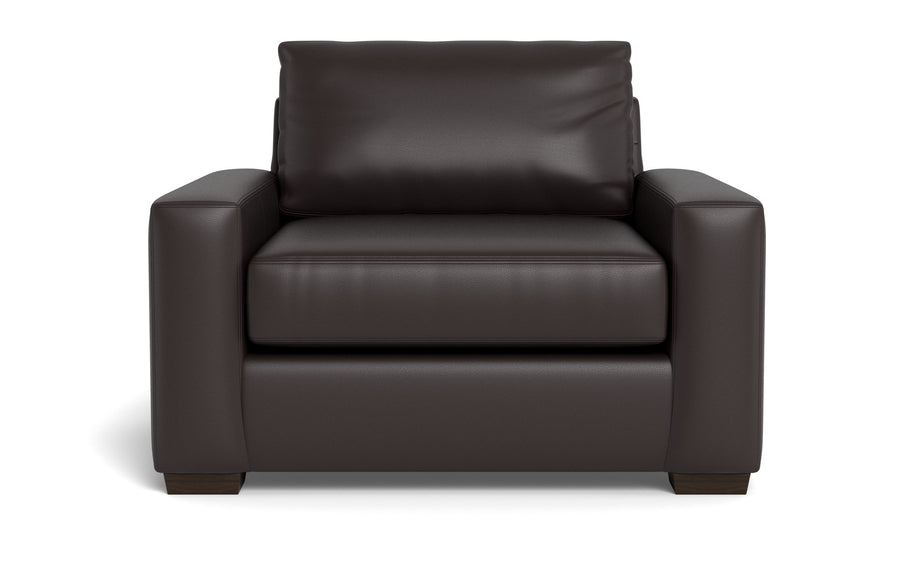 Kai Leather Arm Chair-Leather Sofa-Tribeca Quarry Leather-MAK Modern