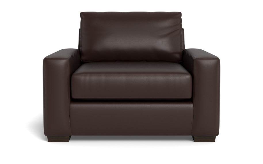 Kai Leather Arm Chair-Leather Sofa-Tribeca Espresso Leather-MAK Modern