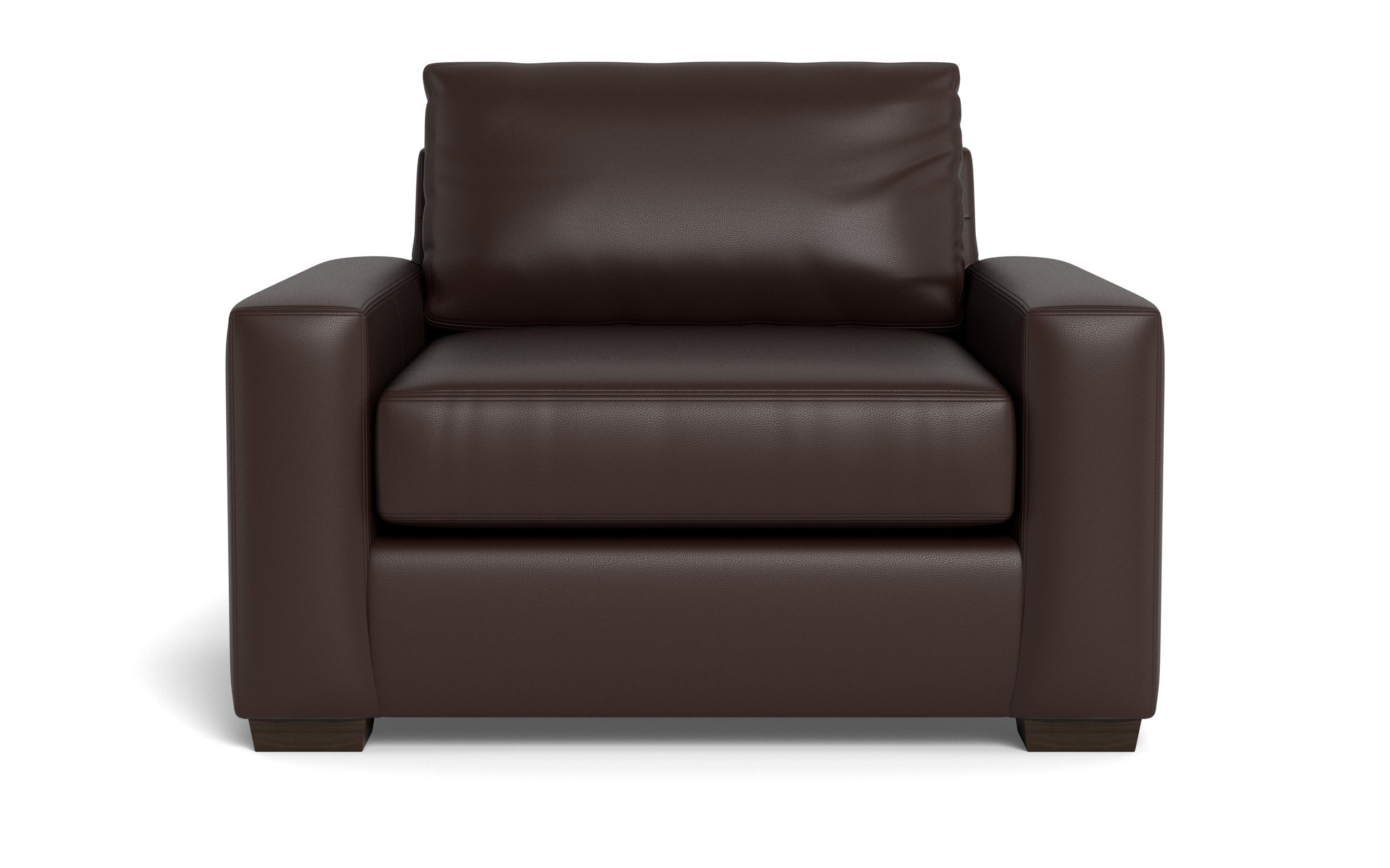 Kai Leather Arm Chair-Leather Sofa-Tribeca Espresso Leather-MAK Modern