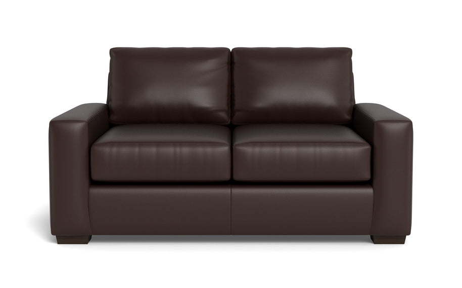 Kai Leather Loveseat-Leather Sofa-Tribeca Espresso Leather-MAK Modern