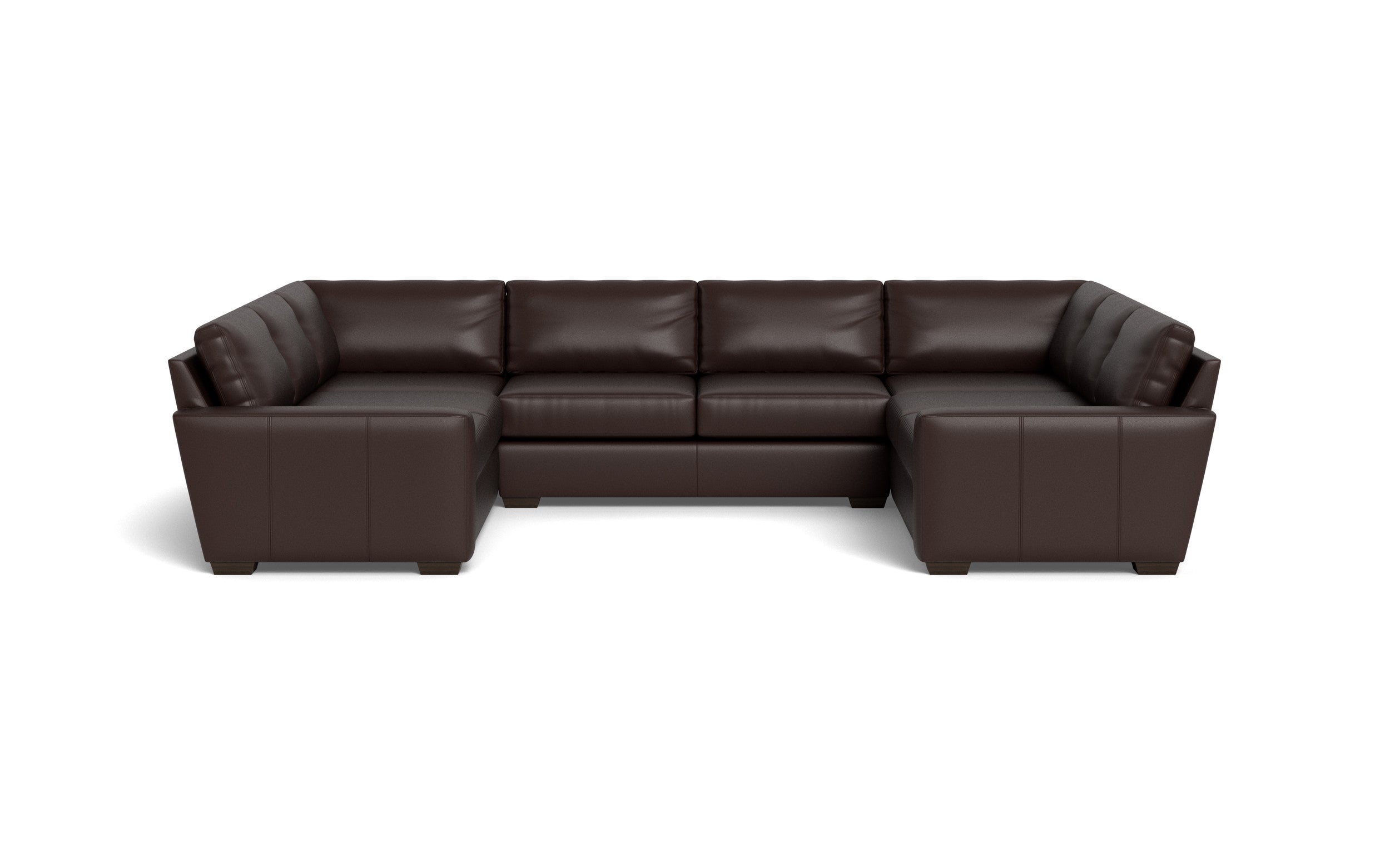 Kai Leather U Sectional-Leather Sofa-Tribeca Espresso Leather-MAK Modern