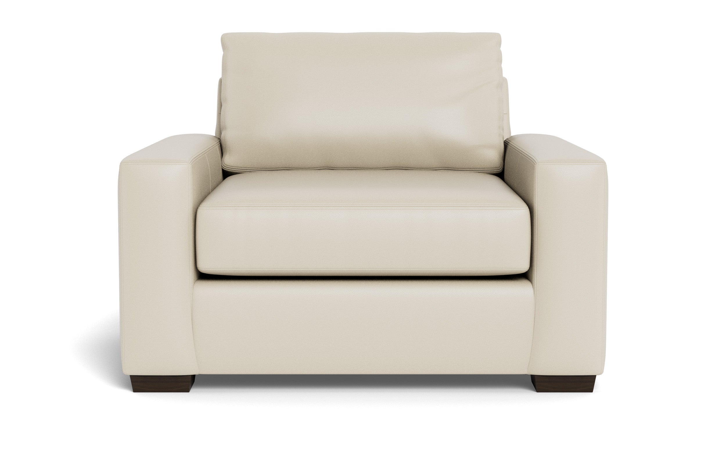 Kai Leather Arm Chair-Leather Sofa-Tribeca Cream Leather-MAK Modern