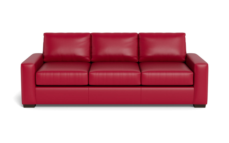 Kai Leather Estate Sofa-Leather Sofa-Tribeca Scarlet-MAK Modern