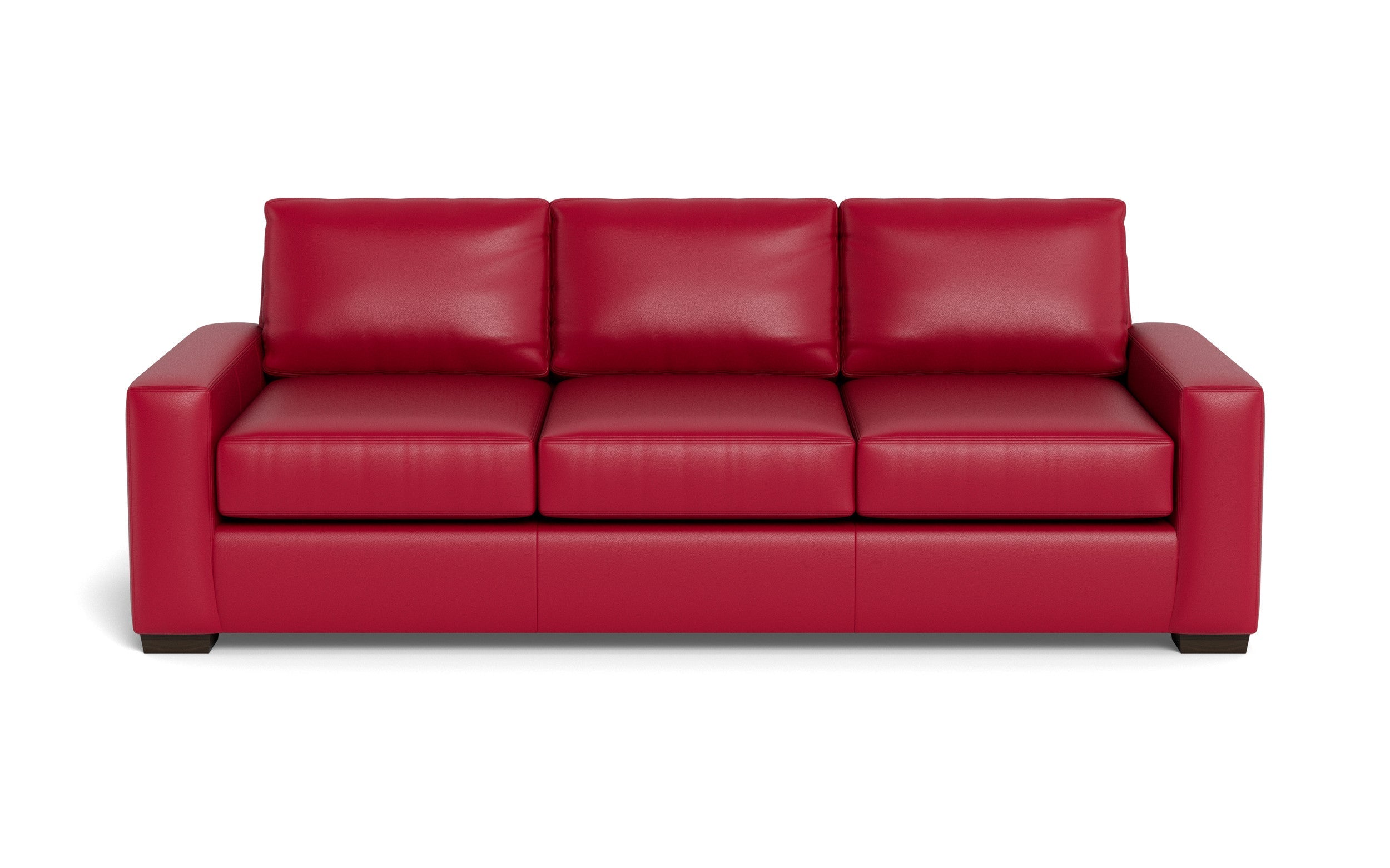 Kai Leather Estate Sofa-Leather Sofa-Tribeca Scarlet-MAK Modern