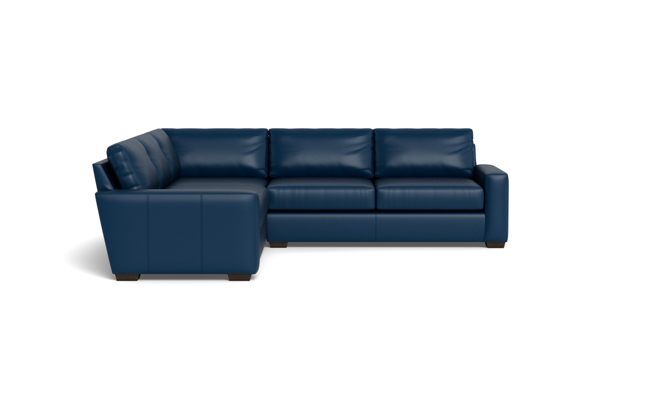 Kai Leather Corner Sectional-Leather Sofa-Tribeca Cobalt-MAK Modern