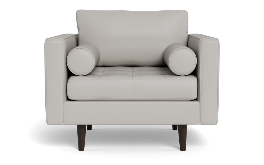 Ayden Leather Arm Chair-Leather Sectional-Tribeca Chelsea-MAK Modern