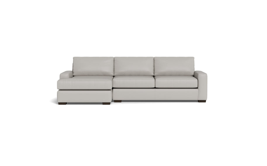 Kai Leather Left Chaise Sectional-Leather Sofa-Tribeca Chelsea-MAK Modern