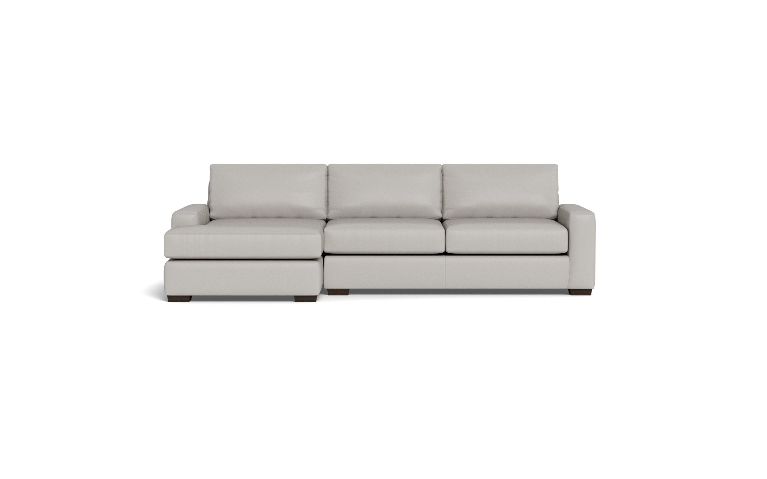 Kai Leather Left Chaise Sectional-Leather Sofa-Tribeca Chelsea-MAK Modern