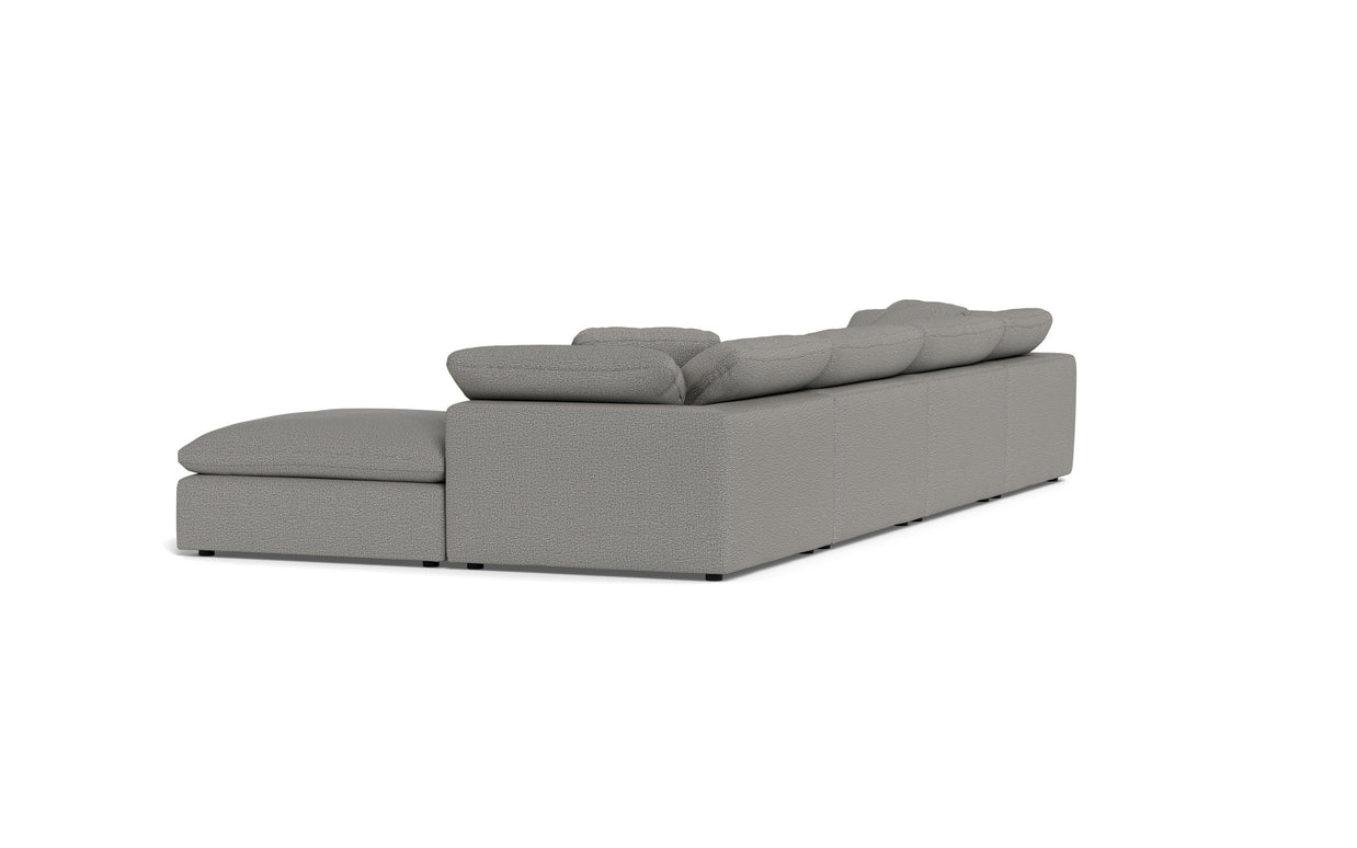 Kooper 4pc Sectional With Double Ottoman-Alley Pepper-MAK Modern