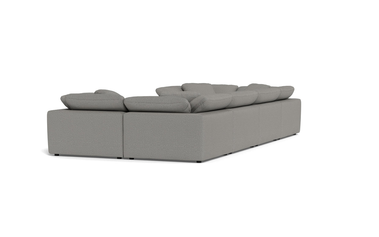 Kooper 4 Corner U Sectional-Alley Pepper-MAK Modern