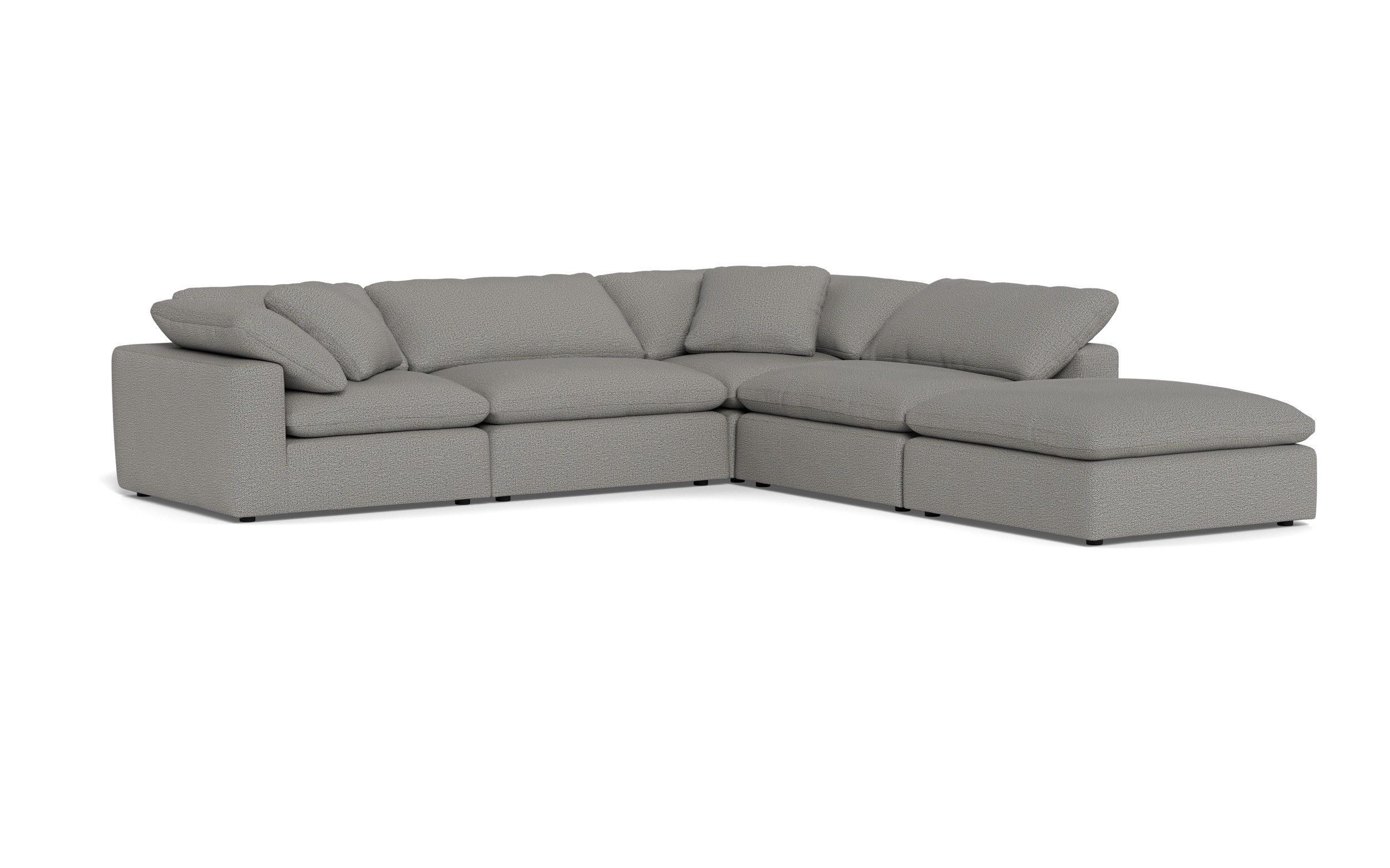 Kooper Modular Sectional w Ottoman-Fabric Sectional-Alley Pepper-MAK Modern