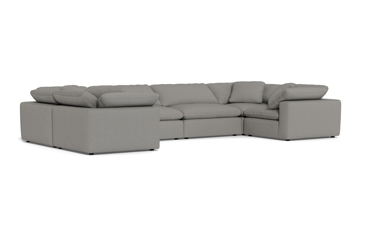 Kooper 4 Corner U Sectional-Alley Pepper-MAK Modern