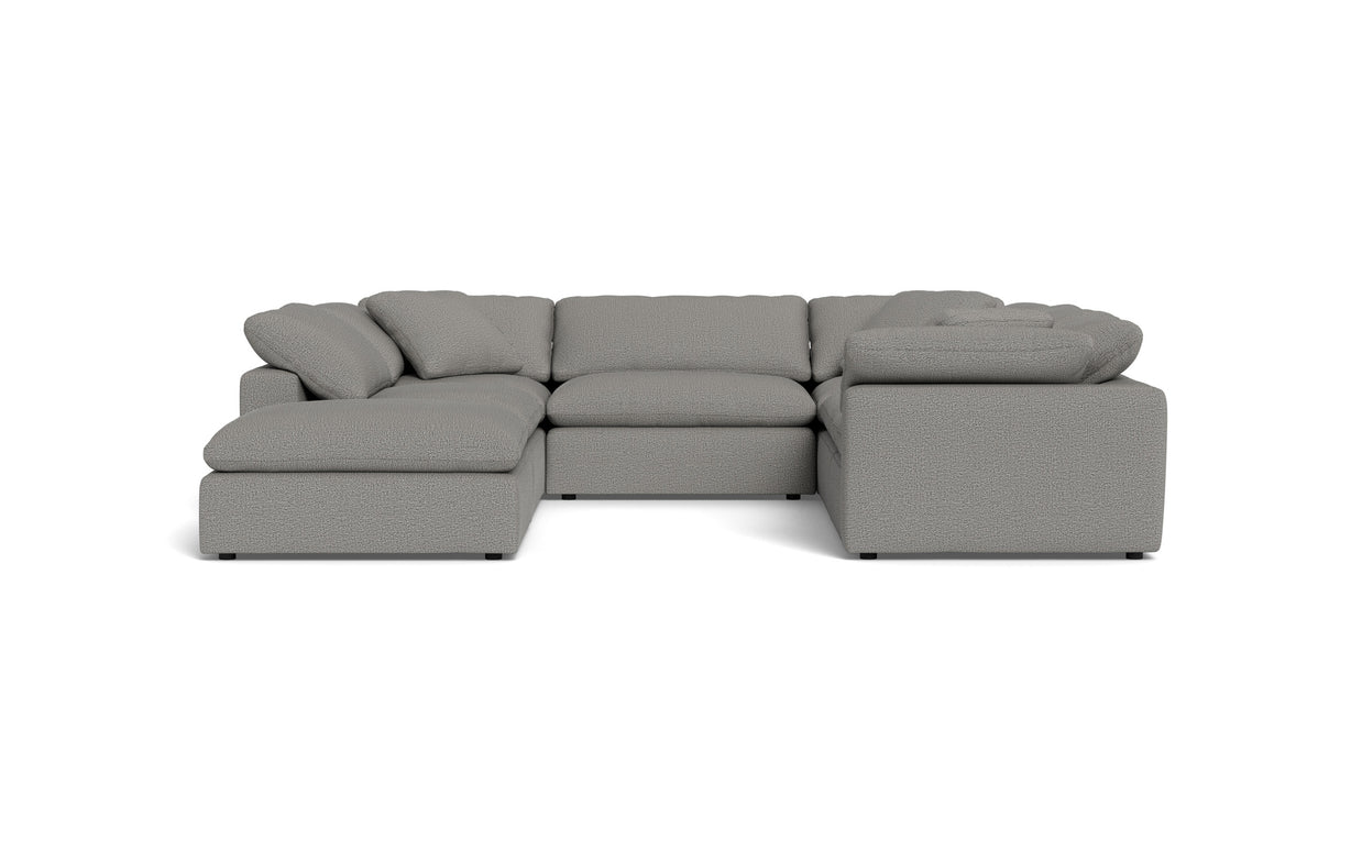 Kooper 6pc Sectional With Ottoman-Alley Pepper-MAK Modern