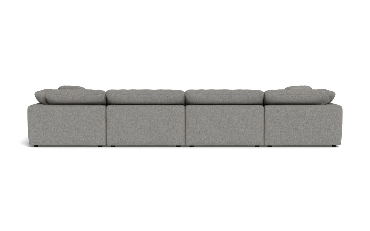 Kooper 4pc Sectional With Double Ottoman-Alley Pepper-MAK Modern