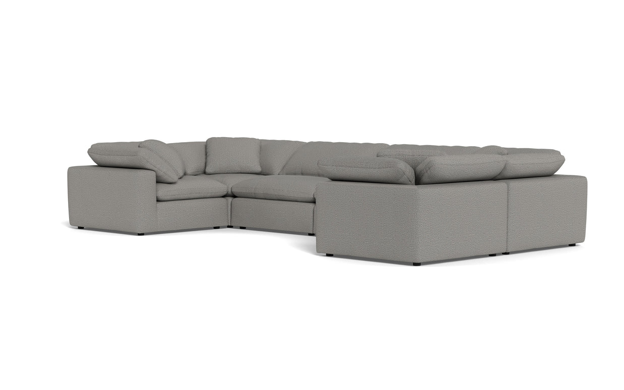 Kooper 4 Corner U Sectional-Alley Pepper-MAK Modern