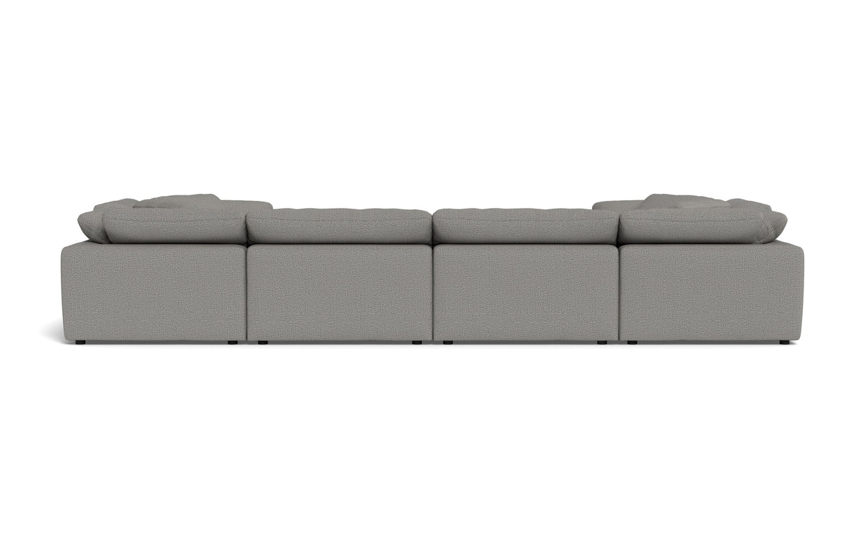 Kooper 4 Corner U Sectional-Alley Pepper-MAK Modern