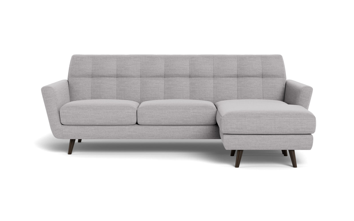 High Level Reversible Sofa-Fabric Sectional-Bennett Dove-MAK Modern