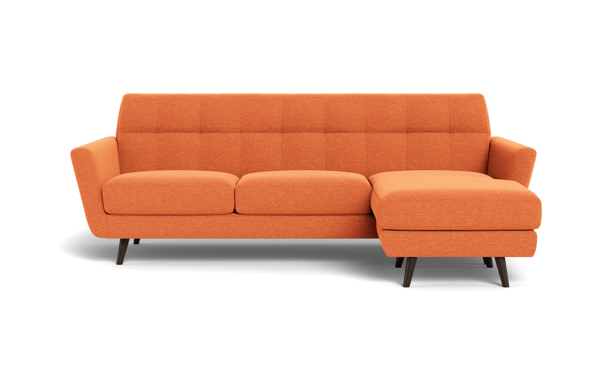 High Level Reversible Sofa-Fabric Sectional-Bennett Orangeade-MAK Modern