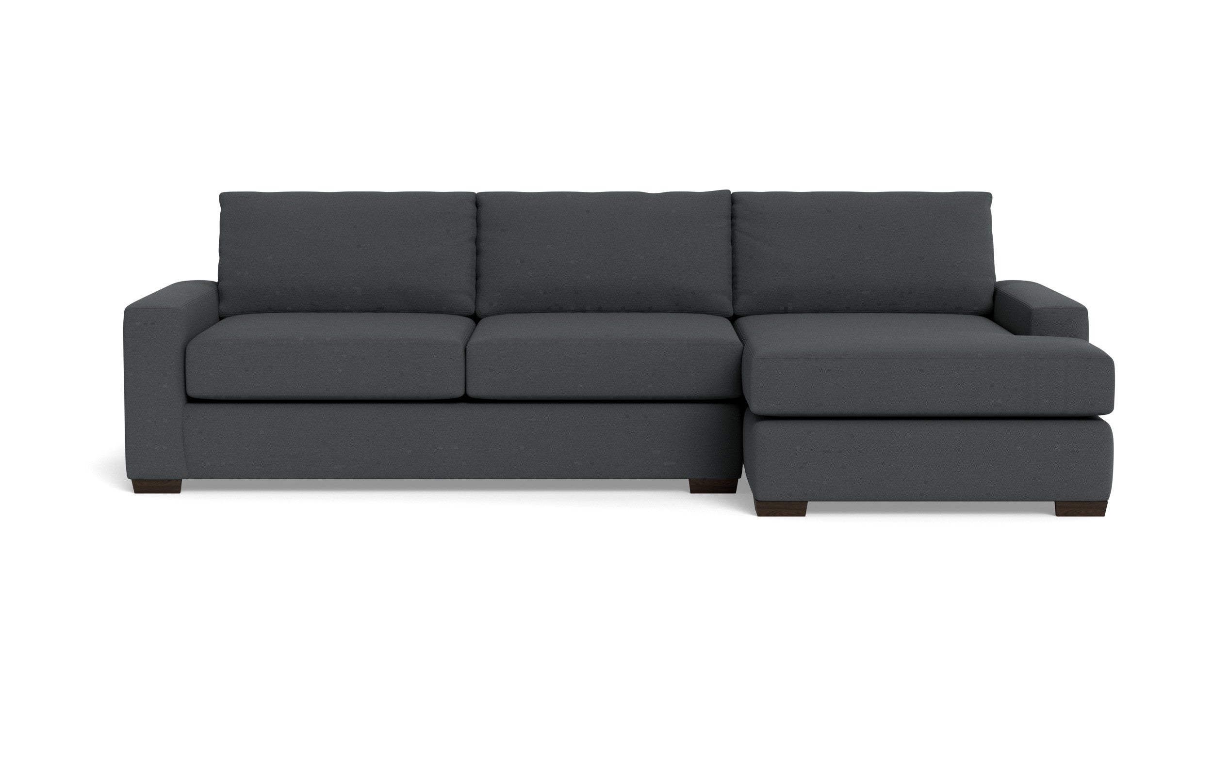 Kai Right Chaise Sectional-Fabric Sofa-Peyton Pepper-MAK Modern