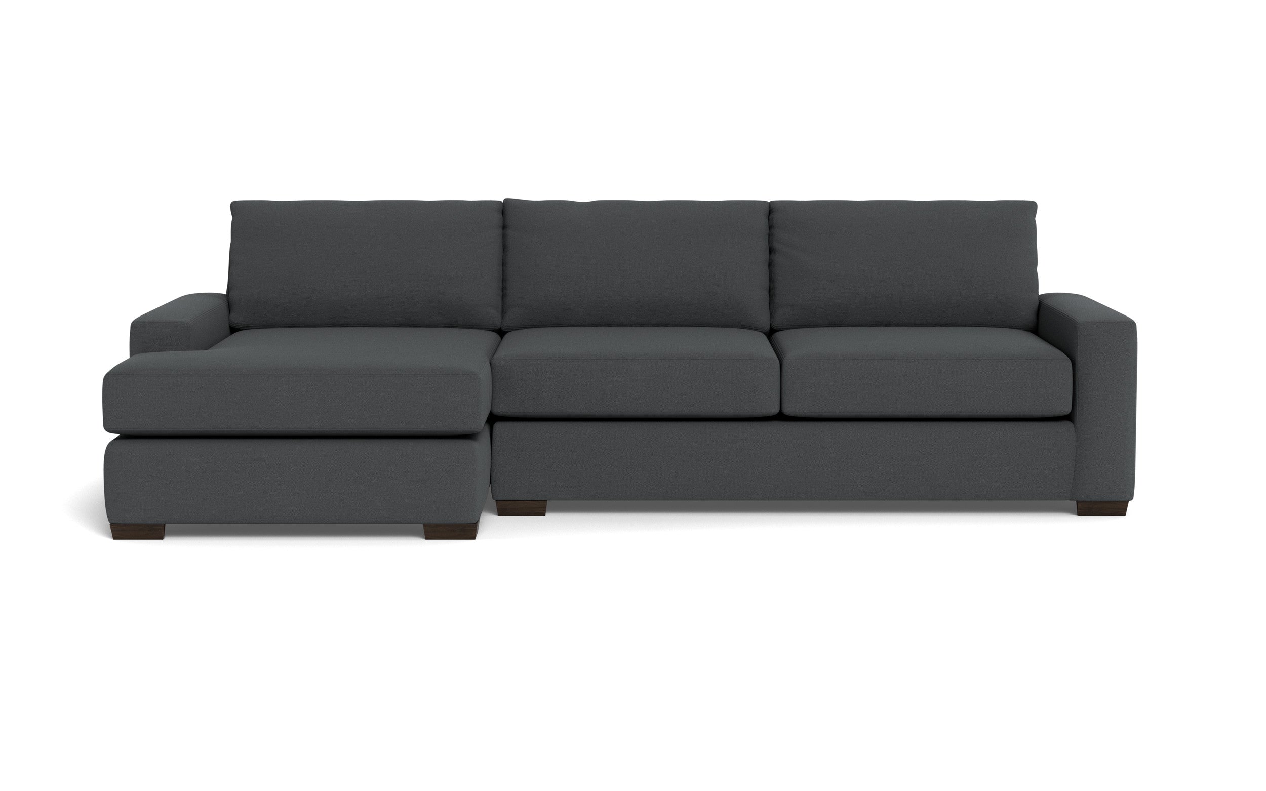 Kai Left Chaise Sectional-Fabric Sofa-Peyton Pepper-MAK Modern