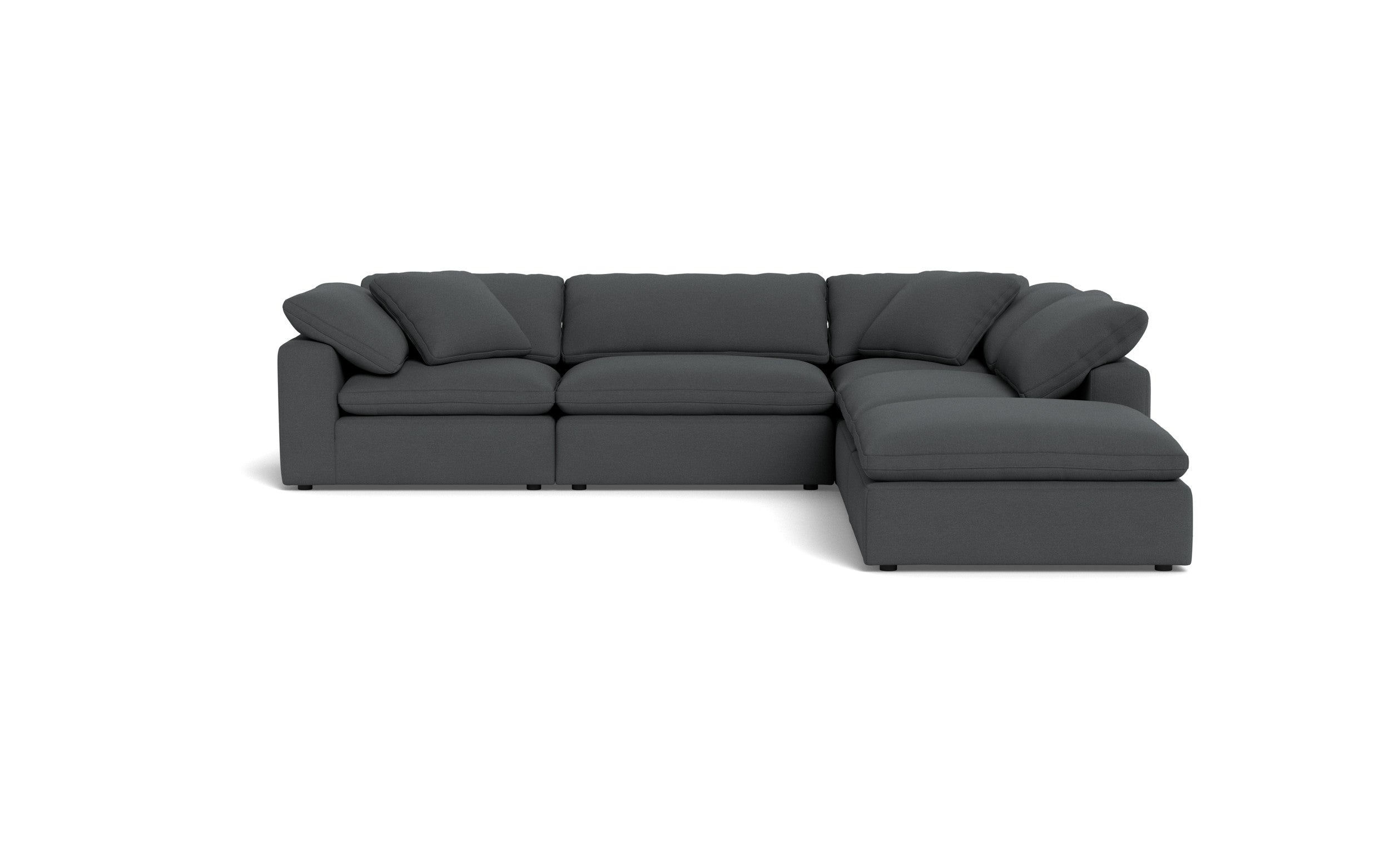 Kooper Modular Sectional w Ottoman-Fabric Sectional-Peyton Pepper-MAK Modern