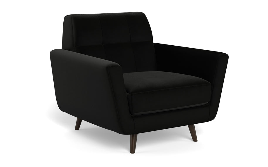 High Level Arm Chair-Fabric-Superb Gun Metal-MAK Modern