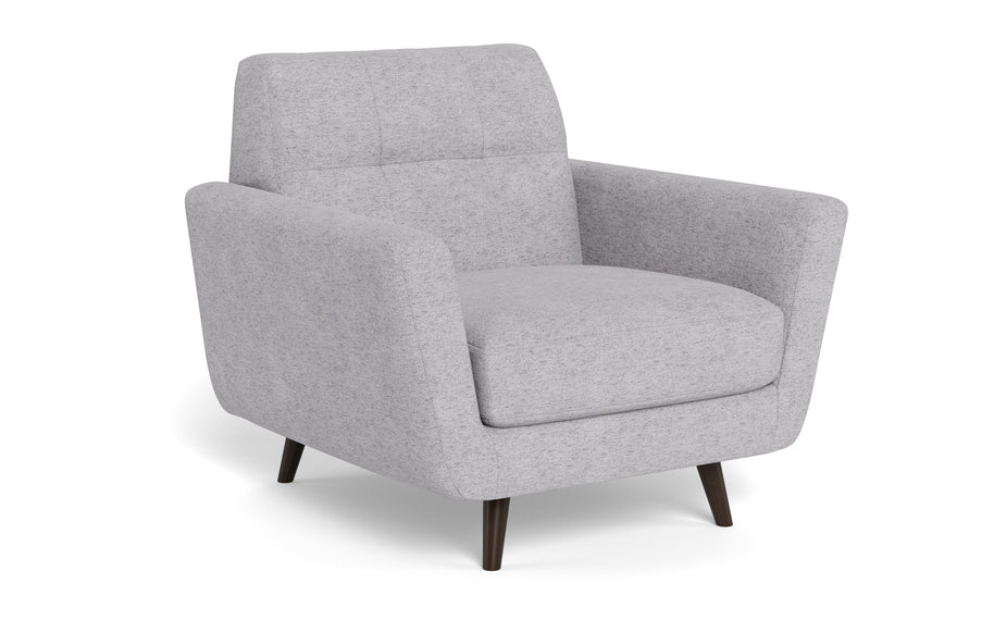 High Level Arm Chair-Fabric-Travis Pewter-MAK Modern