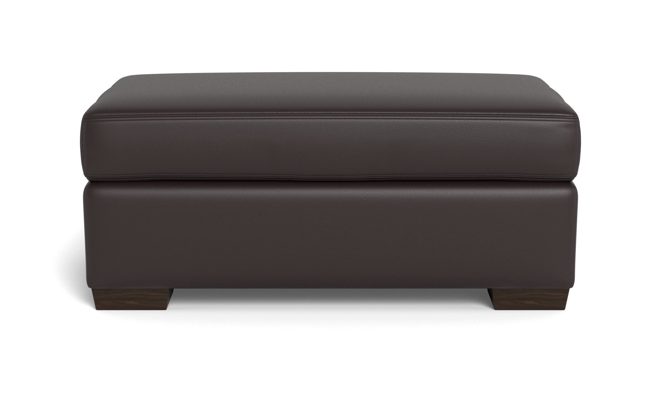 Alexa Leather Ottoman-Leather Sofa-Tribeca Quarry Leather-MAK Modern