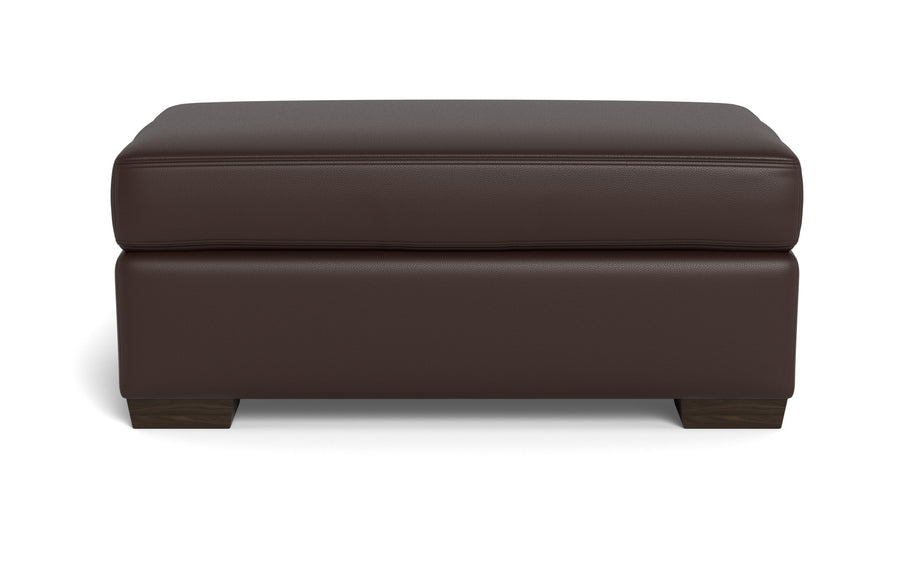 Alexa Leather Ottoman-Leather Sofa-Tribeca Espresso Leather-MAK Modern
