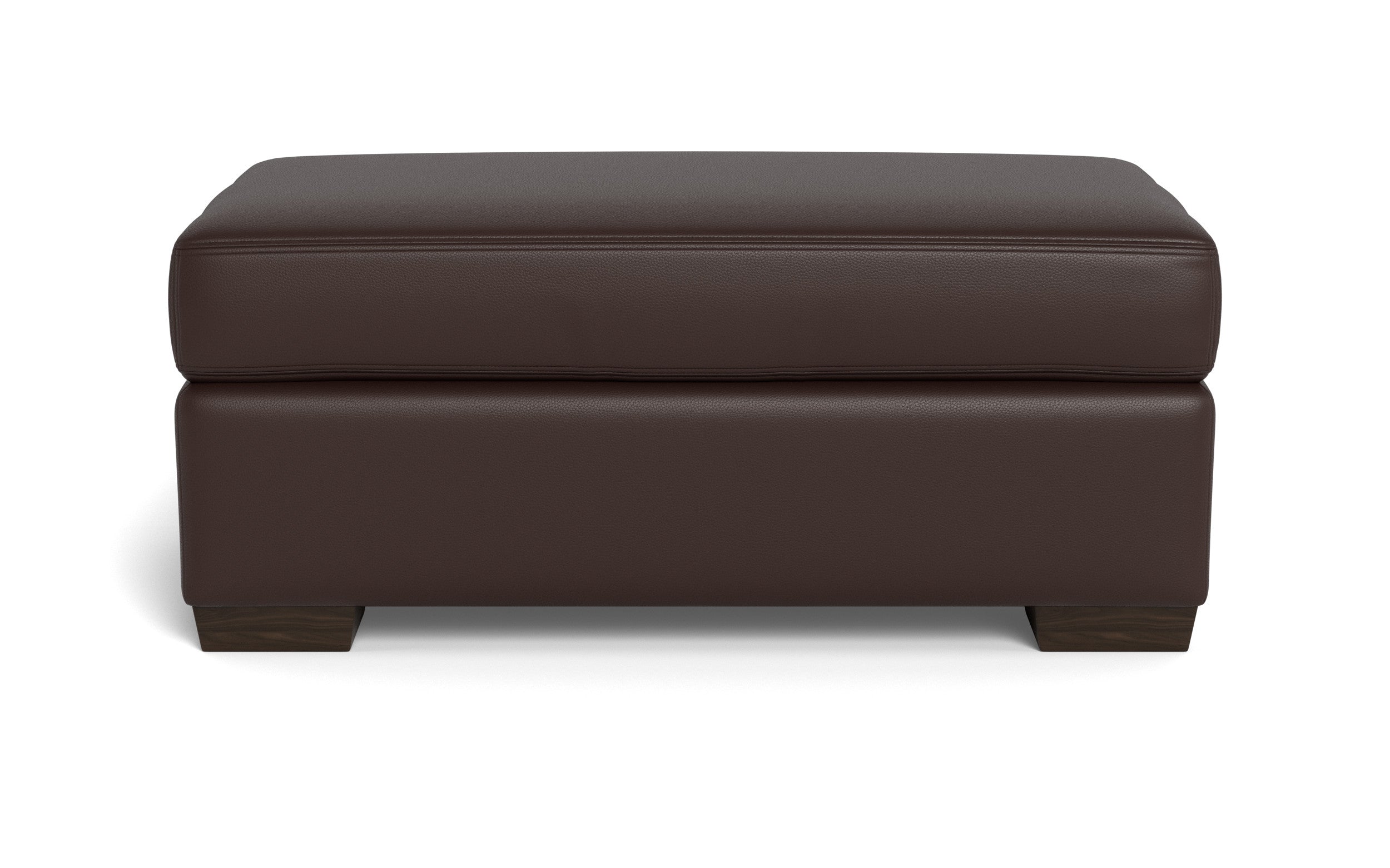 Alexa Leather Ottoman-Leather Sofa-Tribeca Espresso Leather-MAK Modern
