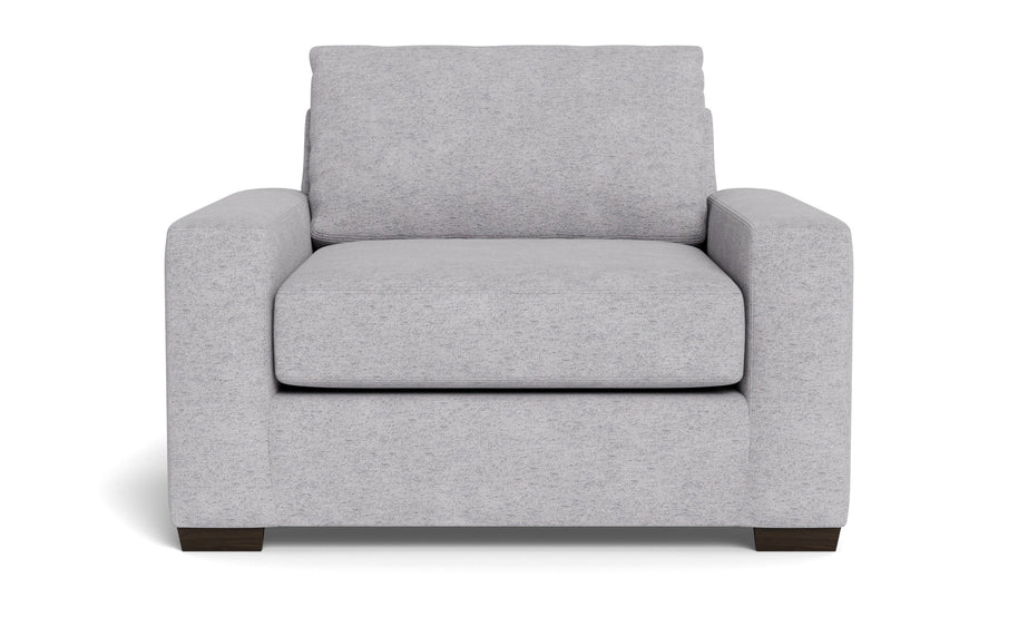 Kai Arm Chair-Fabric Sofa-Travis Pewter-MAK Modern
