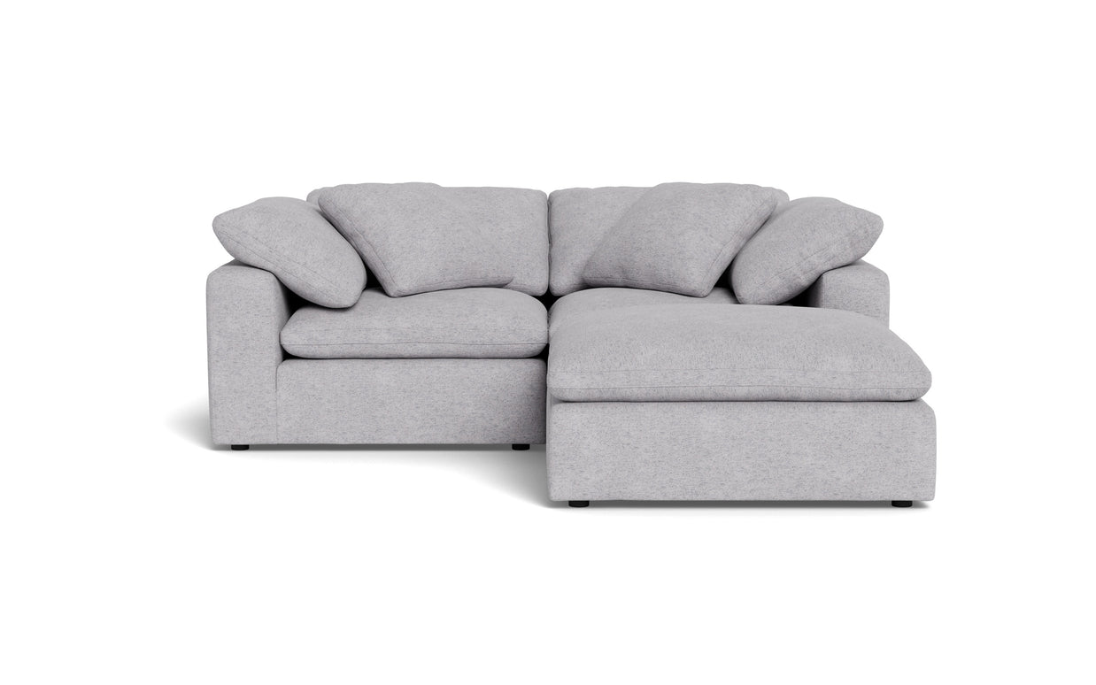 Kooper 3pc Modular Sectional-Travis Pewter-MAK Modern