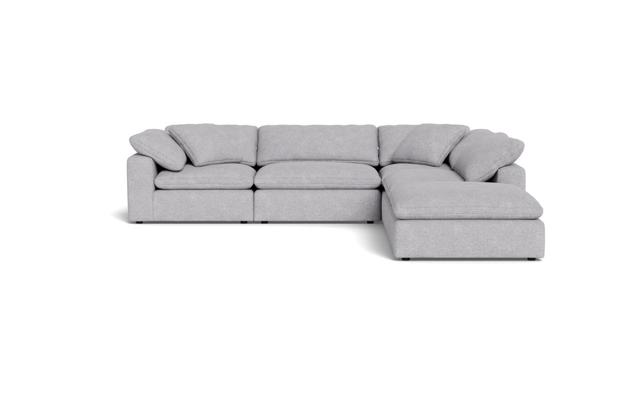 Kooper Modular Sectional w Ottoman-Fabric Sectional-Travis Pewter-MAK Modern