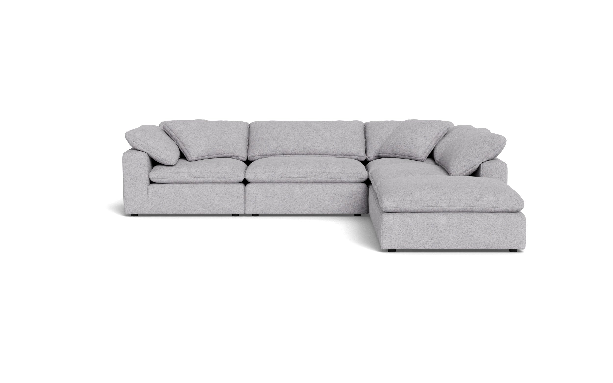 Kooper Modular Sectional w Ottoman-Fabric Sectional-Travis Pewter-MAK Modern